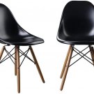2 Set of Mid Century Modern DSW Dining Chairs Side Chair Wood Leg for Kitchen 2 Set of Mid Century Modern DSW Dining Chairs Side Chair Wood Leg for Kitchen