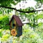 Decorative Wooden Bird House Hand Painted Wood Birdhouse Rustic Hanging Birdhouse Sunflower Wall Art