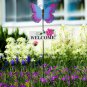 Butterfly Garden Stakes Decorative Metal Welcome Spring Yard Decor Outdoor sign