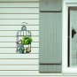Metal Birdcage Hanging Shelf for Wall,Decorative Wall Display Shelves 2 Tiers