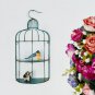 Metal Birdcage Hanging Shelf for Wall,Decorative Wall Display Shelves 2 Tiers