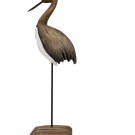 Crane Decor Nautical Sea Bird Sculpture Statue Solid Wood Coastal Table Decor Crane Decor Nautical Sea Bird Sculpture Statue Solid Wood Coastal Table Decor