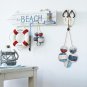 Wooden Buoy Floating Ball Nautical Wall Decor Rustic Distressed Wood FishingBuoy
