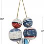 Wooden Buoy Floating Ball Nautical Wall Decor Rustic Distressed Wood FishingBuoy