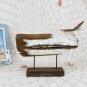 Wooden Whale Decor Tabletop Nautical Decor Solid Wood Whales Statue Sculpture