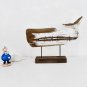 Wooden Whale Decor Tabletop Nautical Decor Solid Wood Whales Statue Sculpture