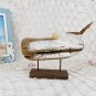 Wooden Whale Decor Tabletop Nautical Decor Solid Wood Whales Statue Sculpture