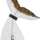 Wooden Whale Tail Decor Nautical Tabletop Solid Wood Whales Tail Statue Sculptur