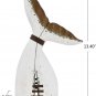 Wooden Whale Tail Decor Nautical Tabletop Solid Wood Whales Tail Statue Sculptur