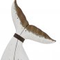 Wooden Whale Tail Decor Nautical Tabletop Solid Wood Whales Tail Statue Sculptur