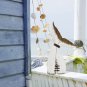 Wooden Whale Tail Decor Nautical Tabletop Solid Wood Whales Tail Statue Sculptur