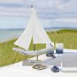 Wooden Sailboat Decor Nautical Sail Boats Model Decor Table Top Beach Coastal