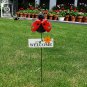 Garden Stakes Decorative Metal Welcome Spring Yard Decor Outdoor Insect Garden