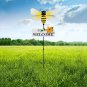 Garden BEE Stakes Decorative Metal Welcome Spring Yard Decor Outdoor Insect SIGN
