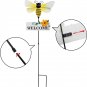 Garden BEE Stakes Decorative Metal Welcome Spring Yard Decor Outdoor Insect SIGN