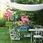 Flamingo Garden Stakes Decorative Metal Welcome Bird Yard Decor Outdoor 32in H
