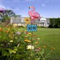 Flamingo Garden Stakes Decorative Metal Welcome Bird Yard Decor Outdoor 32in H