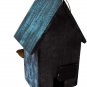 Wooden Hanging Garden Birdhouse Porch Yard Decor 9.37"X6.38"X4.25" (RED & BLUE)