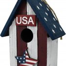 Patriotic Bird Houses for Outside Wooden Hanging Birdhouse Decorative American Patriotic Bird Houses for Outside Wooden Hanging Birdhouse Decorative American