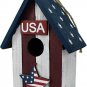 Patriotic Bird Houses for Outside Wooden Hanging Birdhouse Decorative American
