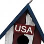 Patriotic Bird Houses for Outside Wooden Hanging Birdhouse Decorative American