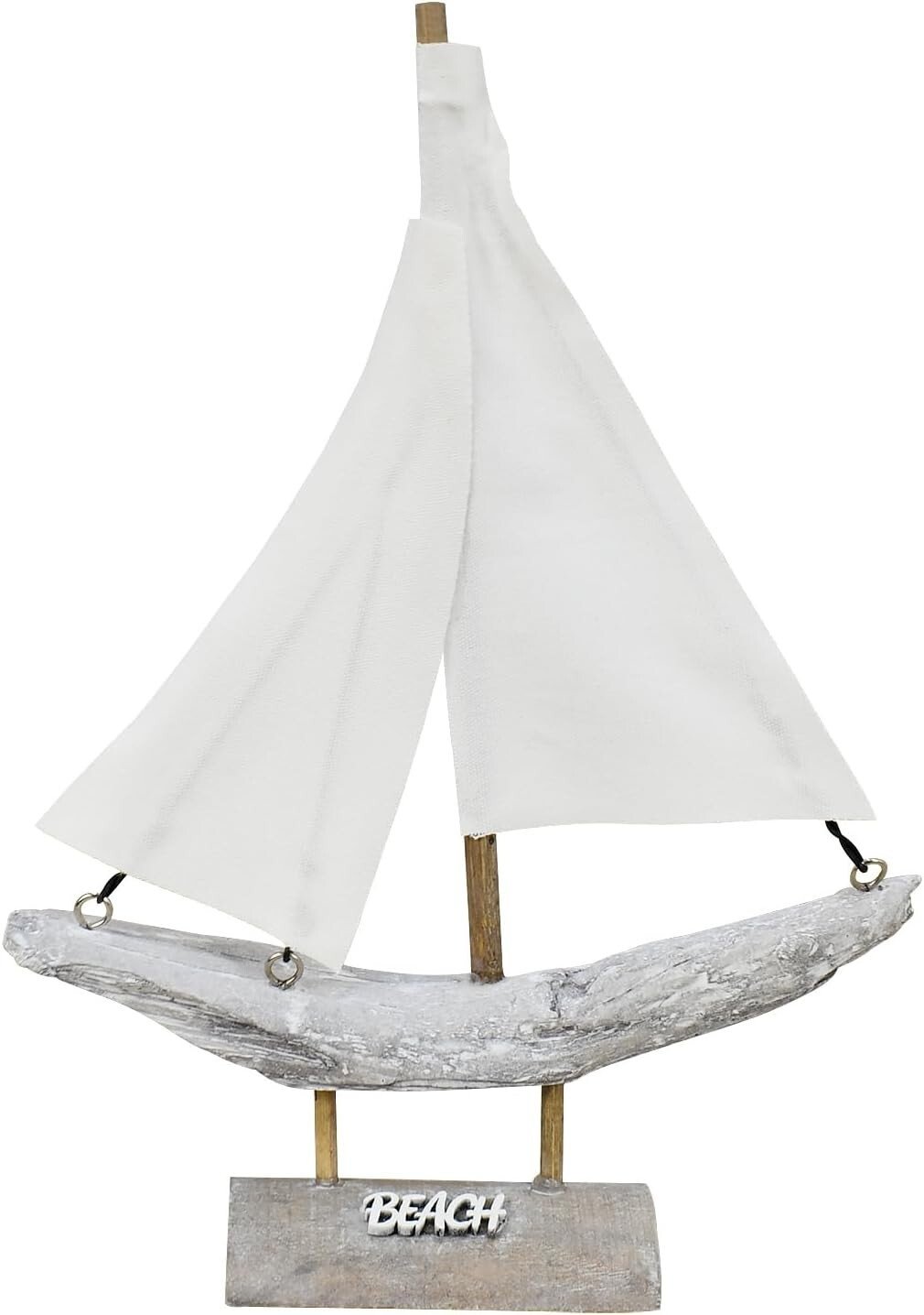 Wood Sailboat Decor Nautical Decoration for Home Vintage Sail Boat Figurine BoaT