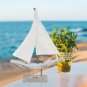 Wood Sailboat Decor Nautical Decoration for Home Vintage Sail Boat Figurine BoaT