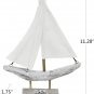 Wood Sailboat Decor Nautical Decoration for Home Vintage Sail Boat Figurine BoaT