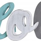 Wooden Hola Sign Decor Aqua Hanging Block Letters Sign Free Standing Wooden Lett