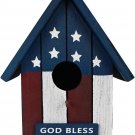 Wood Bird House US Flag JULY 4TH Garden Decorative Wooden HANGING SMALL HouSE Wood Bird House US Flag JULY 4TH Garden Decorative Wooden HANGING SMALL HouSE
