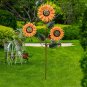 Sunflower Garden Stake Metal Flower Yard Decor Outdoor Decoration 35.4&acirc;�� H Stakes