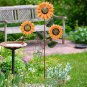 Sunflower Garden Stake Metal Flower Yard Decor Outdoor Decoration 35.4&acirc;�� H Stakes