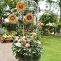 Sunflower Garden Stake Metal Flower Yard Decor Outdoor Decoration 35.4&acirc;�� H Stakes