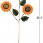 Sunflower Garden Stake Metal Flower Yard Decor Outdoor Decoration 35.4&acirc;�� H Stakes