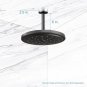 Shower Arm with Flange Ceiling Mount Replacement 6 in Oil Rubbed Bronze
