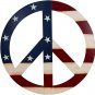 Metal Treasured Red Peace Sign Decorative Metal Hanging Peace Sign Wall DecorArt