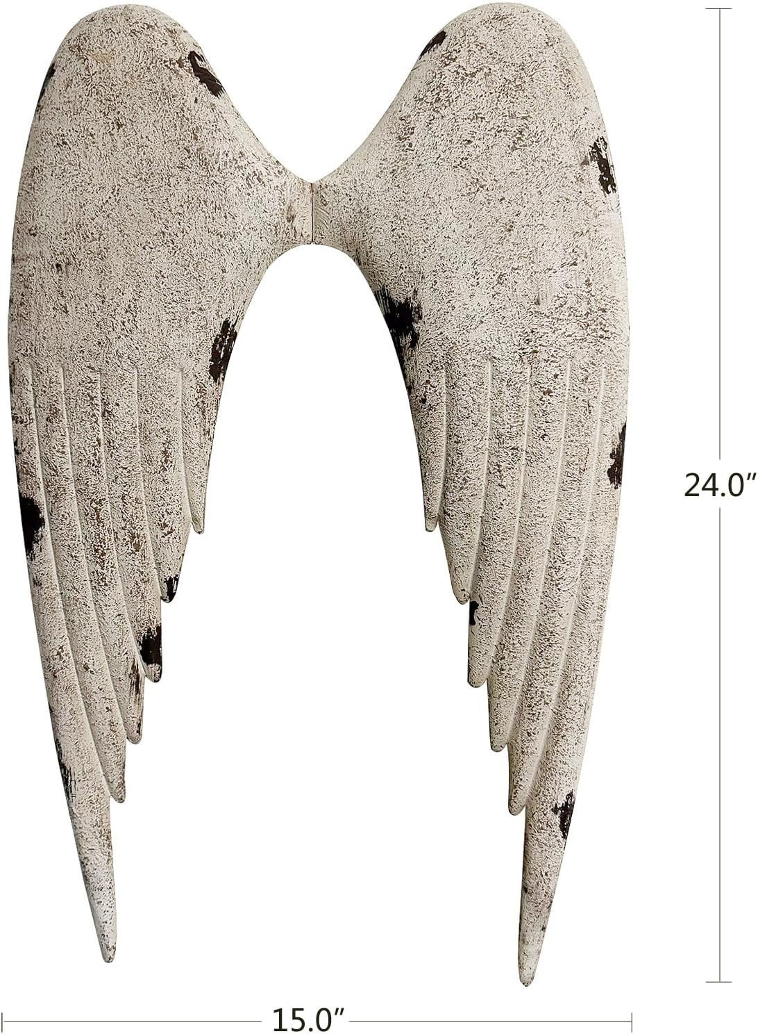 Angel Wings Wall Decoration Antique Hanging Metal Angel Wing Decorative