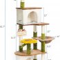 Cat Tree Flower Tower Condo Climbing for Indoor Cats Multi Level