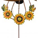 26.6" H Solar Lighted Pumpkin Garden Stake with Sunflowers Outdoor Fall Decor 26.6" H Solar Lighted Pumpkin Garden Stake with Sunflowers Outdoor Fall Decor