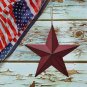 Metal Barn Star Hanging Wall Decor 4th July Memorial Day Patriotic decorations