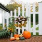 Solar Lighted Pumpkin Garden Stake with Sunflowers Outdoor Fall Decor, 23.7" H