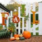 Fall Garden Stake Metal Letter Yard Sign Hanging Fall Signs Sunflower Pumpkin