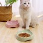 Pet Dog Cat Food Bowl Cat Water Feeding Bowl Durable Plastic Standing Ear Threaded