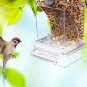 No Mess Bird Feeders Automatic Parrot Feeder Drinker Acrylic Seed Food Container