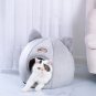 Semi-enclosed Cat Mat Basket Breathable Soft Cute Winter Cat Nest Lightweight Plush Comfortable
