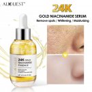 AUQUEST 24k Gold Face Serum Hyaluronic Acid Dark Spot Remover Anti Aging Anti Wrinkle