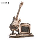 Robotime Rokr Electric Guitar Model Gift for Kids Adult Assembly Creative Toys Building