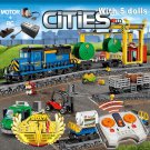 City Train Value Pack Compatible 66493 60052 Building Block Remote Control Train Station