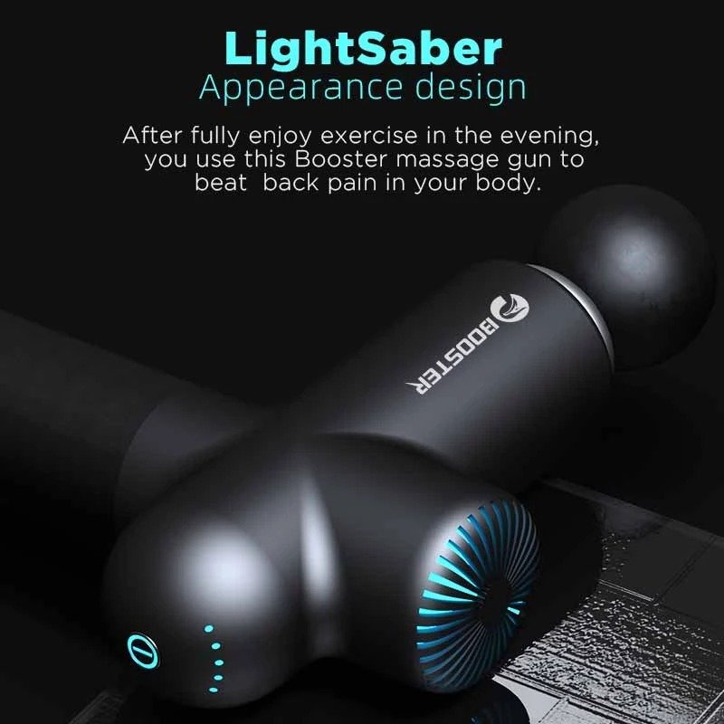 Booster Lightsaber Smart-Hit Professional Massage Gun with 80mm Massage Depth 15kg Pressure