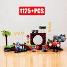Ideas 21331 1125PCS Green Hill Zone Building Block Classic Pop Game Set Bricks Assembling Toys